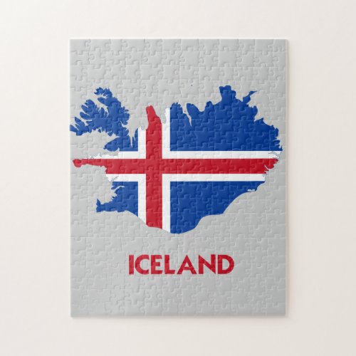 ICELAND MAP JIGSAW PUZZLE