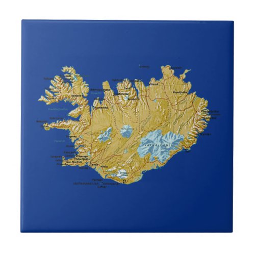 Iceland Map Tile