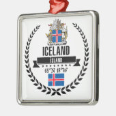 Iceland Metal Ornament | Zazzle