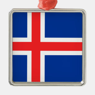 Iceland Metal Ornament