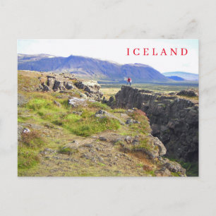 Iceland Mid-Atlantic Ridge view postcard