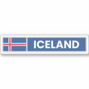 Iceland National Flag Sticker