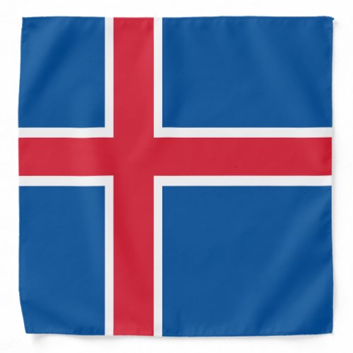 Iceland National Flag Team Support Bandana