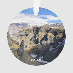 Iceland nature - ceramic ornament