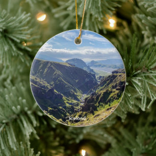 Iceland nature - ceramic ornament