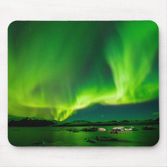 Iceland Northern Lights Mouse Pad (Front)
