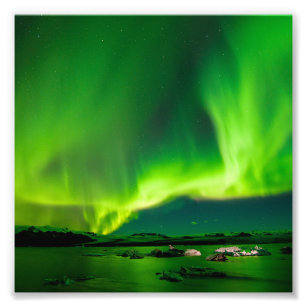Iceland Northern Lights Photo Print