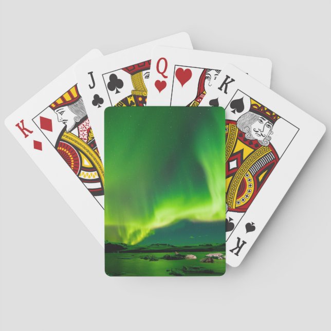Iceland Northern Lights Poker Cards (Back)