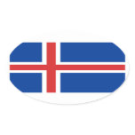 ICELAND OVAL STICKER