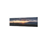 Iceland panorama sunset canvas | Zazzle