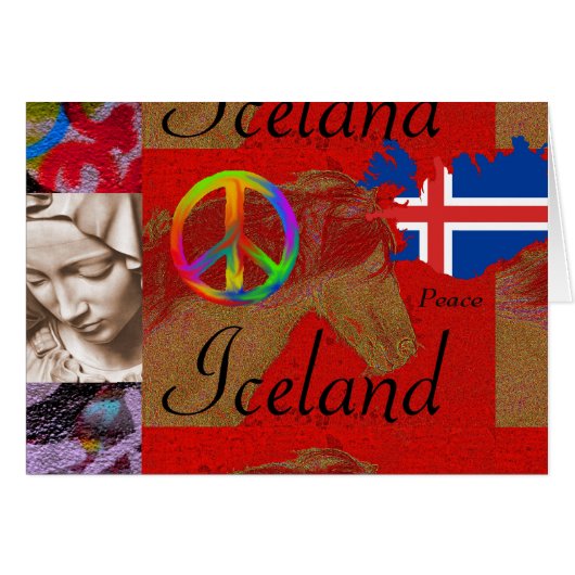 iceland peace cards (Front Horizontal)