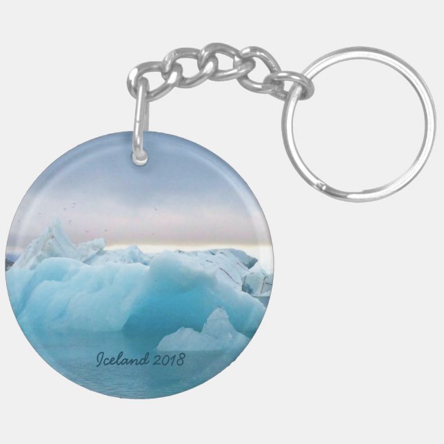 Iceland - Personalized keychain (Back Left)