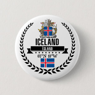 Iceland Pinback Button