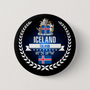 Iceland Pinback Button