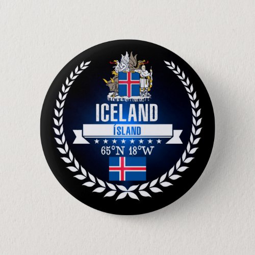 Iceland Pinback Button