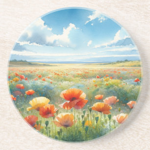 Iceland Poppies Coaster