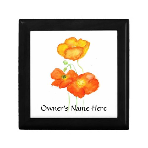 Iceland Poppies Gift Box to Personalize