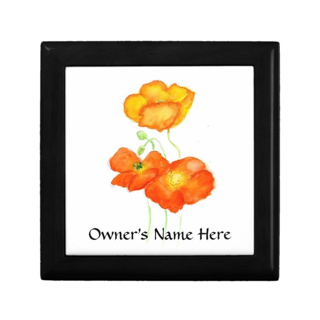 Iceland Poppies Gift Box to Personalize (Front)