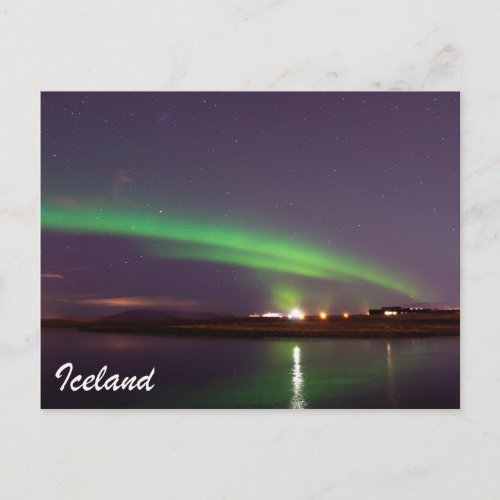 Iceland Postcard __ Northern Lights  Aurora