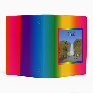 Iceland Rainbow Waterfall Mini Binder