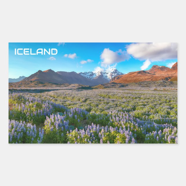 Iceland Rectangular Sticker (Front)