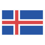 ICELAND RECTANGULAR STICKER