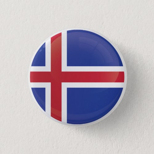 Iceland  Round Icon Flag Button