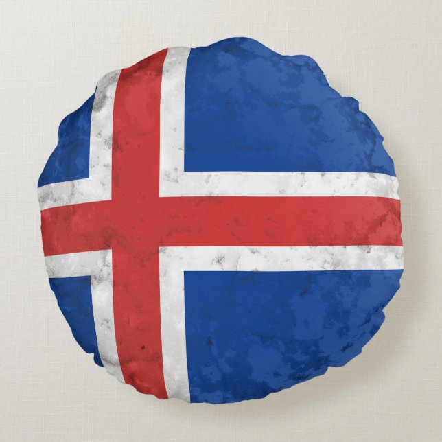 Iceland Round Pillow (Back)