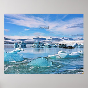 Iceland scenic photograph poster