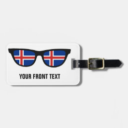 Iceland Shades custom luggage tag