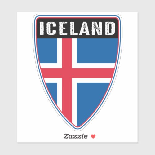 Iceland Shield Sticker