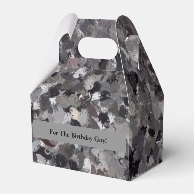 Iceland Skogafoss Waterfall Rock art Favor Boxes (Front Side)