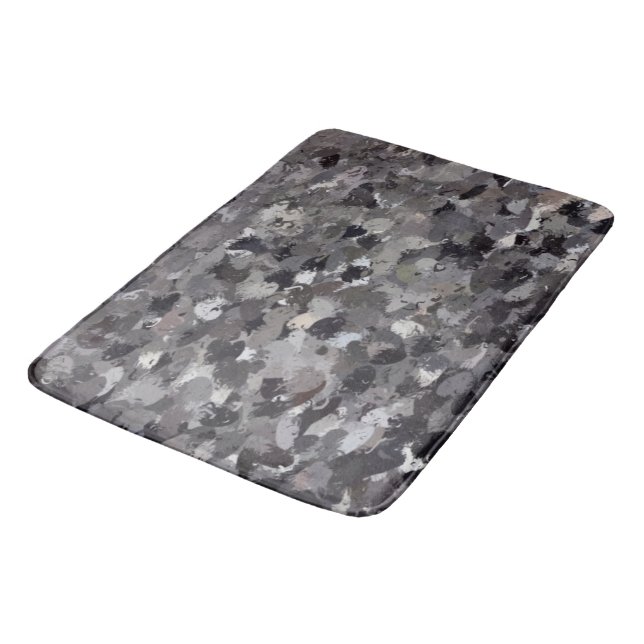Iceland Skogafoss Waterfall Rocks art Bathroom Mat (Angled)