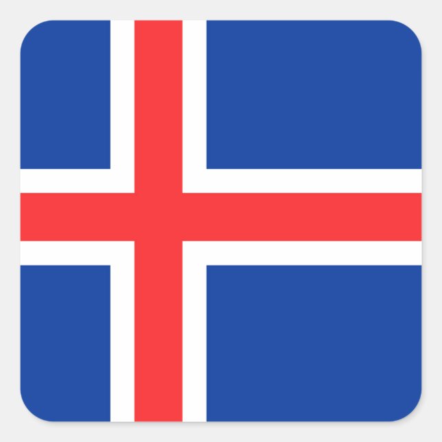 Iceland Square Sticker (Front)