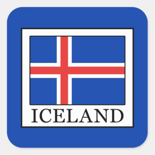 Iceland Square Sticker