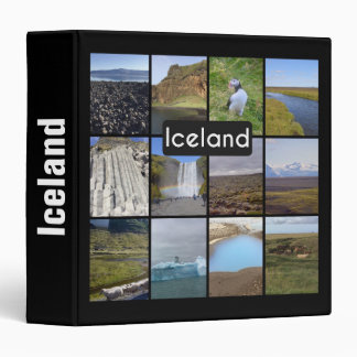 Iceland Summer Landscape 3 Ring Binder