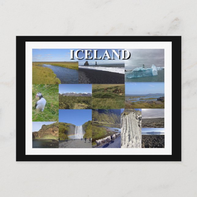 Iceland Summer Landscapes Postcard (Front)