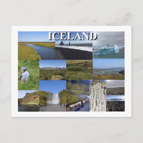 Iceland Summer Landscapes Postcard