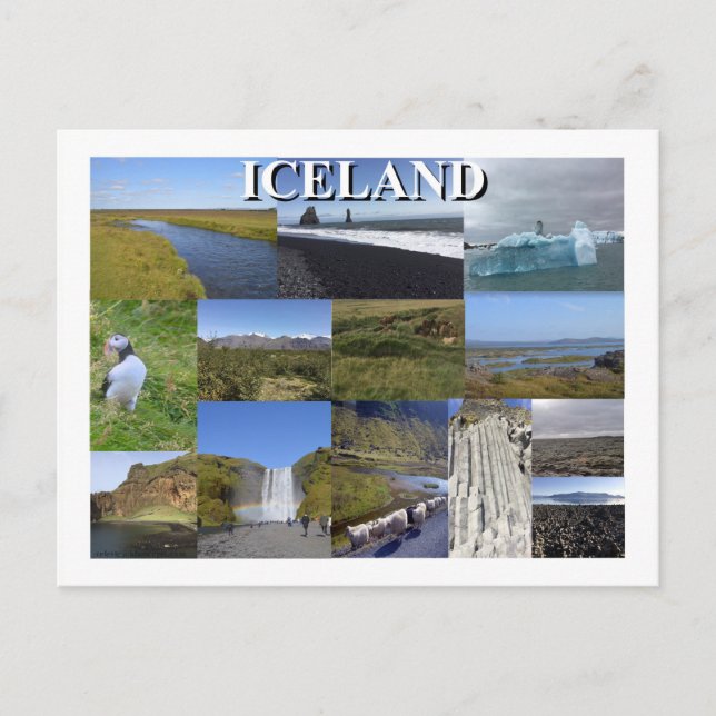 Iceland Summer Landscapes Postcard (Front)