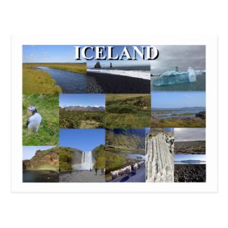 Iceland Summer Landscapes Postcard