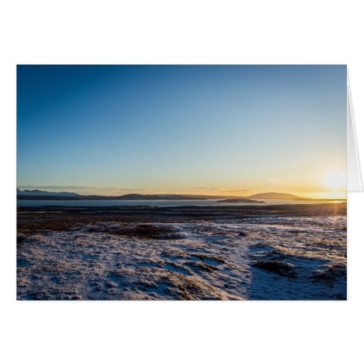 Iceland Sunrise Cards (Front Horizontal)