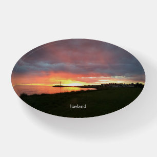 Iceland sunset - paperweight