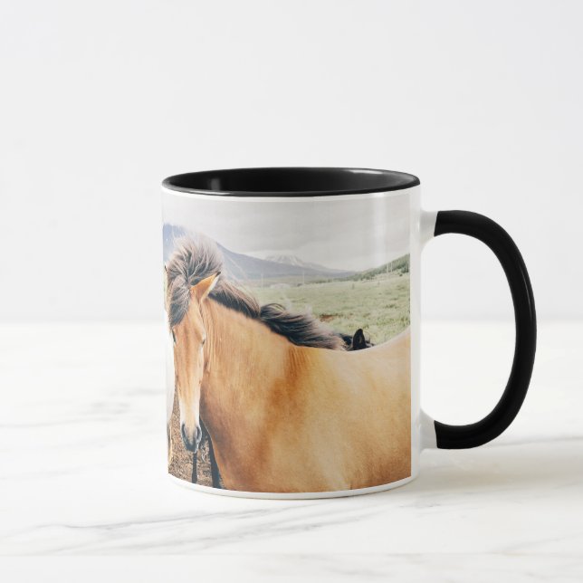 Iceland  three color horses mug (Right)