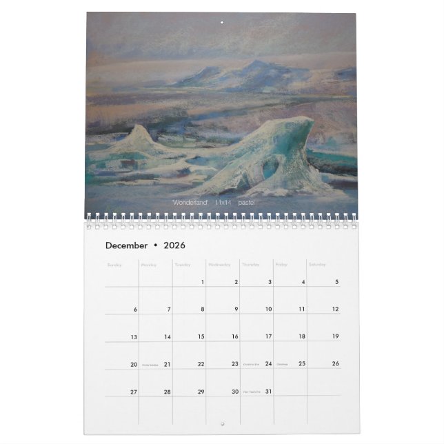 Iceland Through the Eyes of an Artist Calendar (Dec 2026)