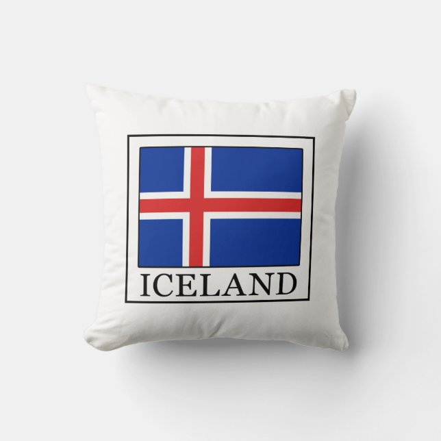 Iceland Throw Pillow (Front)
