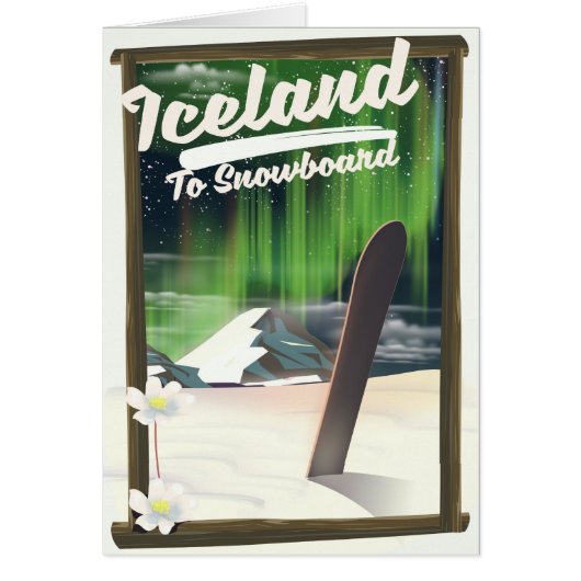 Iceland to Snowboard Cards (Front)