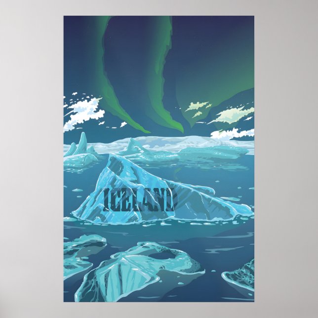 Iceland Travel Poster (Front)