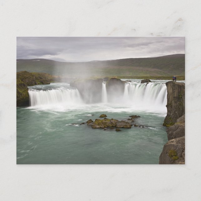 Iceland. View of Godafoss Falls on the Postcard (Front)