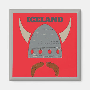 ICELAND, Viking Head Magnet