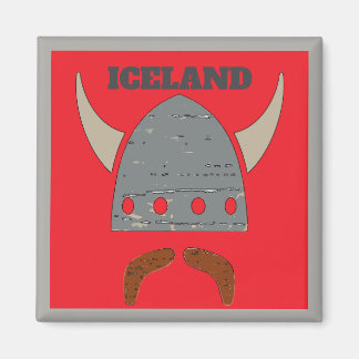 ICELAND, Viking Head Magnet